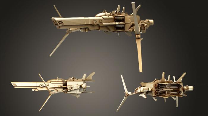 نموذج ثلاثي الأبعاد لآلة CNC السيارات والنقل سفينة فضائية